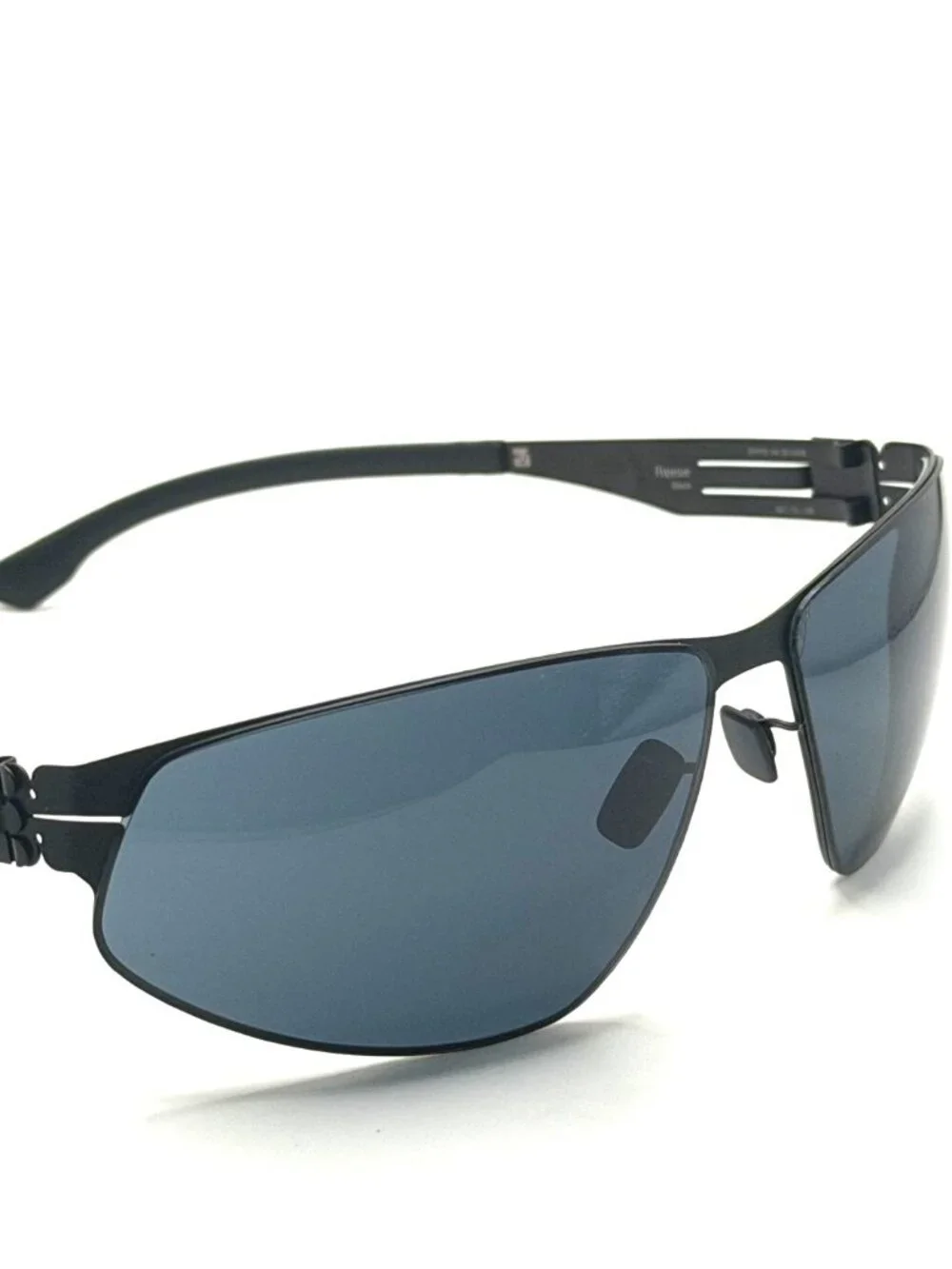 NEW IC! BERLIN REESE BLACK/GREY UNISEX SUNGLASSES 66MM 12 135